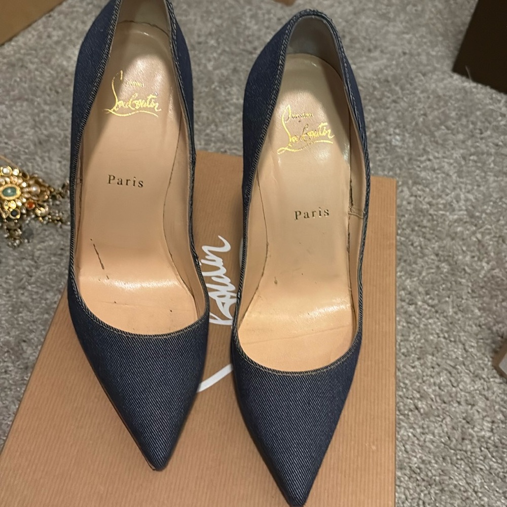 Women Christian Louboutin So Kate Denim pump